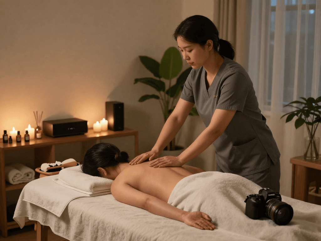 Experience premium 성북구출장안마 services in a calming home environment.
