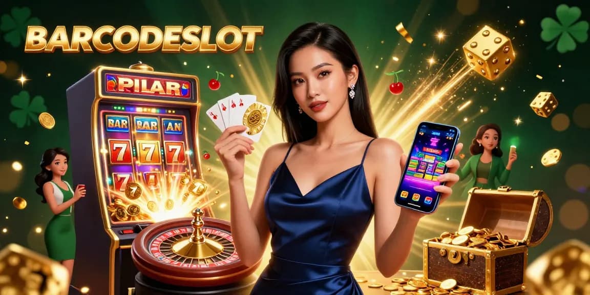 Engage with BARCODESLOT and experience thrilling slot games and jackpots in a vibrant casino scene.