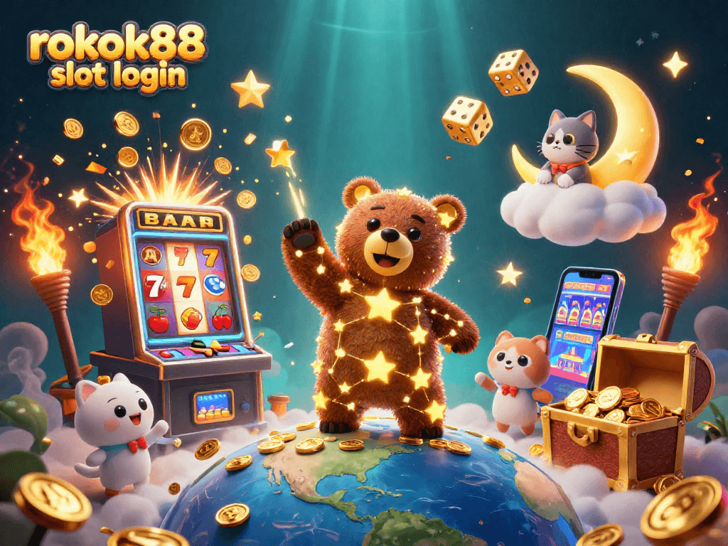 Experience the thrill of rokok88 slot login with vibrant casino games and golden rewards flowing in