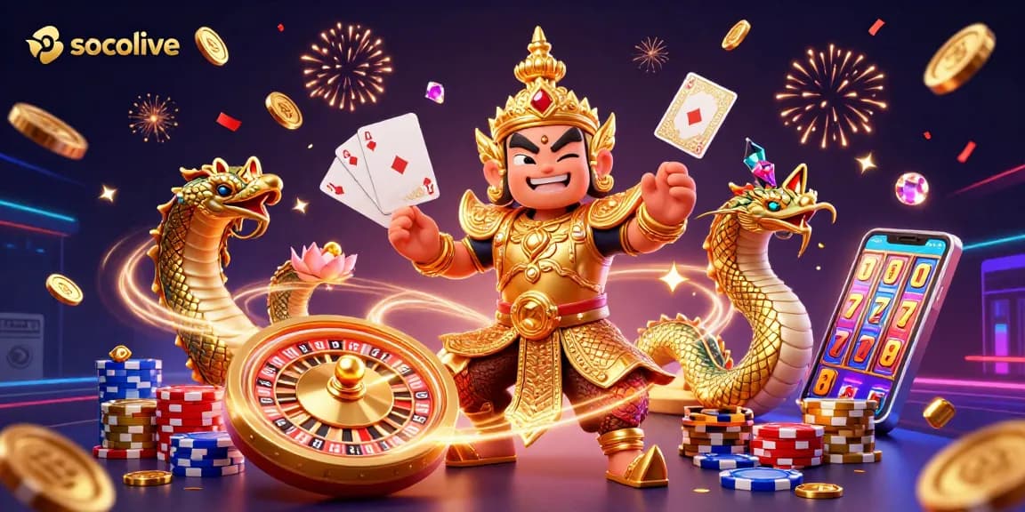 Socolive offers thrilling live sports streams with dynamic scenes of guardians and treasures, showcasing engaging betting elements.