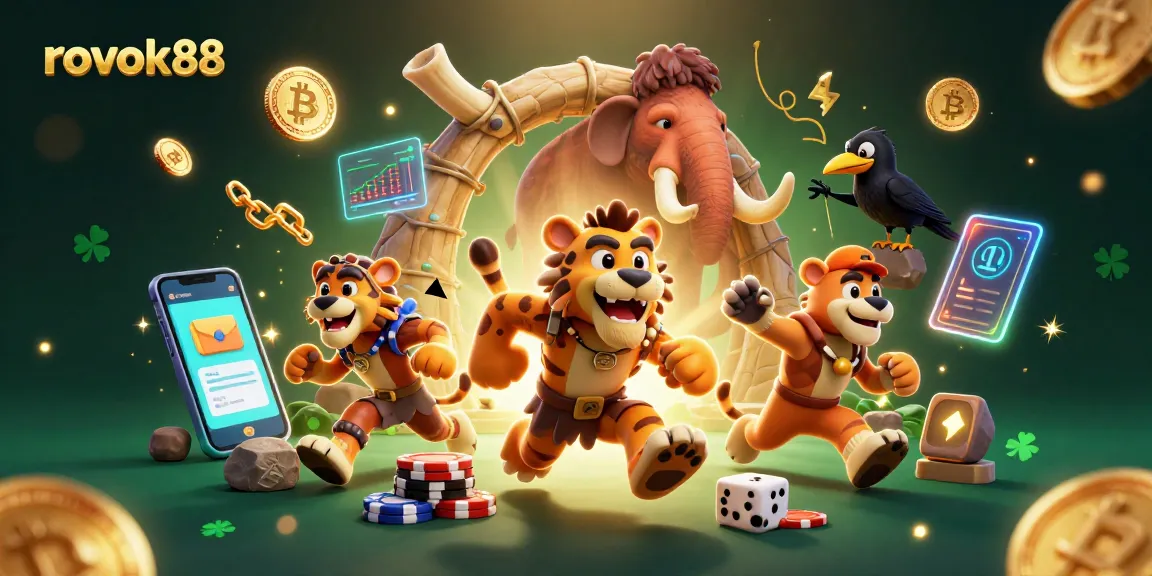 Experience the engaging world of rokok88 at a prehistoric casino featuring dynamic gaming elements.