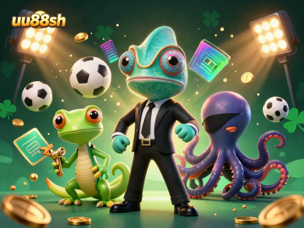 Experience thrilling gaming at uu88sh with vibrant casino characters and dynamic sports elements.