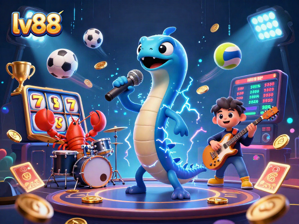 Experience the excitement of lv88 in an underwater casino with vibrant characters and dynamic games.