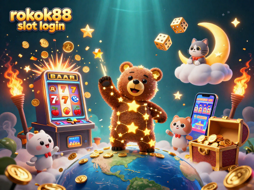 Experience the thrill of rokok88 slot login with vibrant casino games and golden rewards flowing in