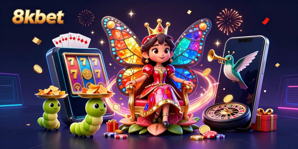 Experience thrilling gameplay with 8xbet's vibrant casino scene showcasing slots and games.