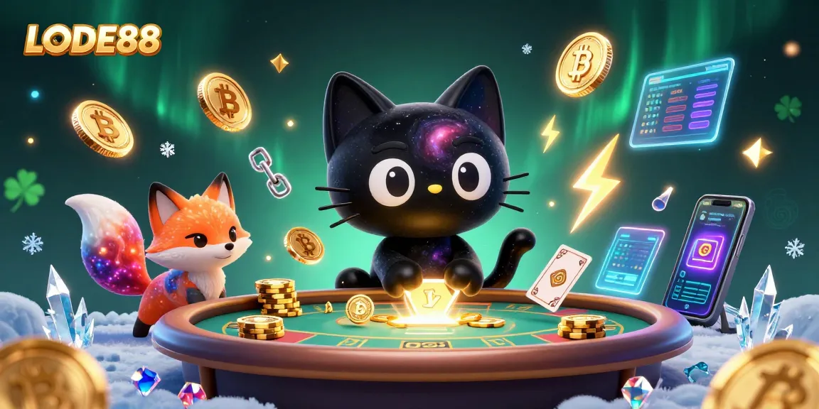 Engage with LODE88's cosmic casino and unleash your luck with vibrant characters!