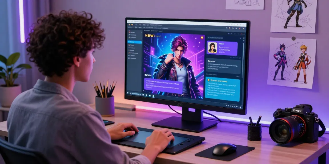 Engaging user with character ai nsfw on sleek interface, showcasing vibrant conversations in a modern tech environment.