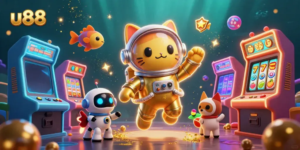 Experience thrilling jackpots with u88 in a vibrant 3D animated casino universe filled with adventure.