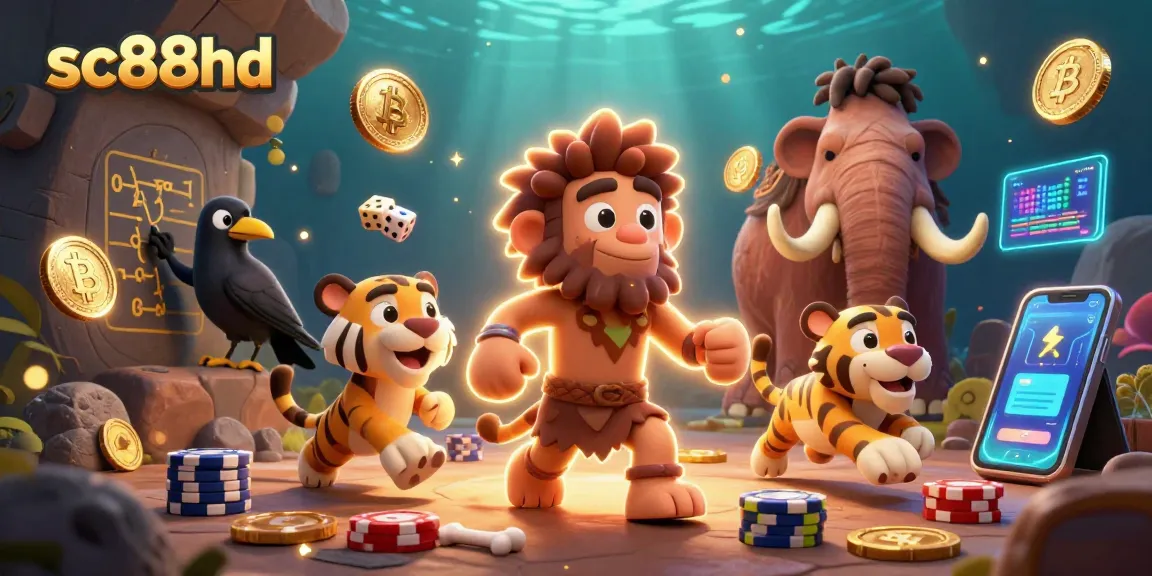 Experience thrilling wins at sc88hd's prehistoric casino with vibrant 3D characters and dynamic gaming elements.