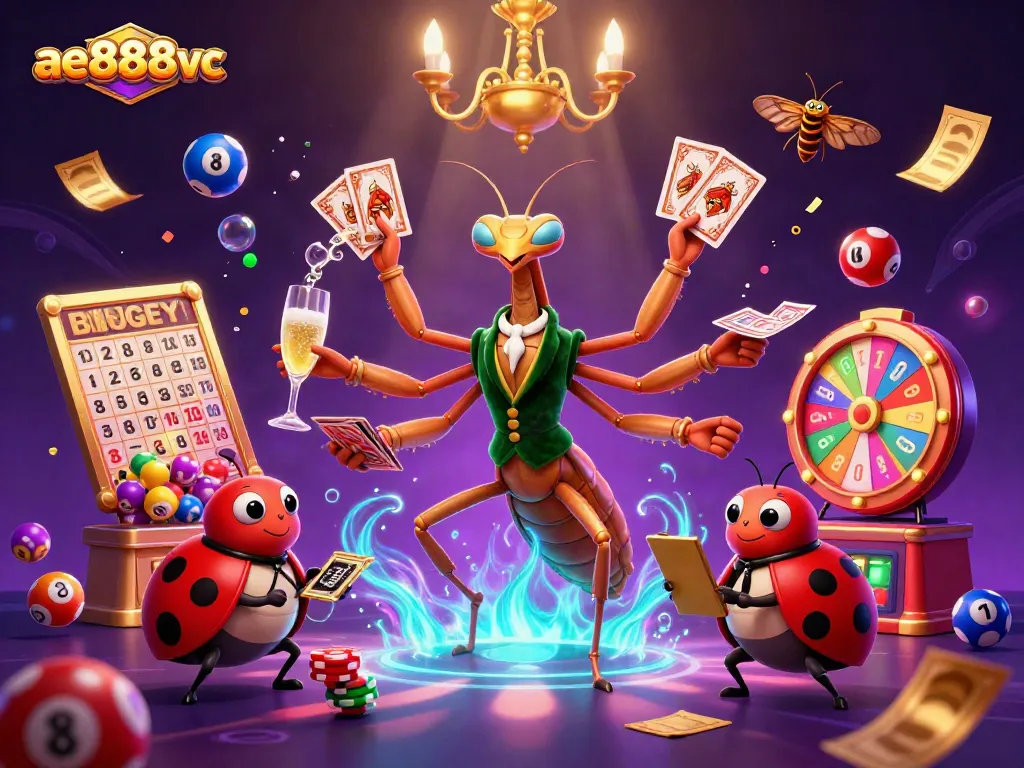 Engage in exciting gameplay at ae888vc featuring a vibrant 3D casino scene full of interactive elements.