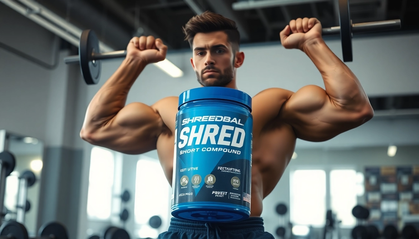 Shredbal Shred Short Compound wordt gebruikt door een sterke sporter in de sportschool.