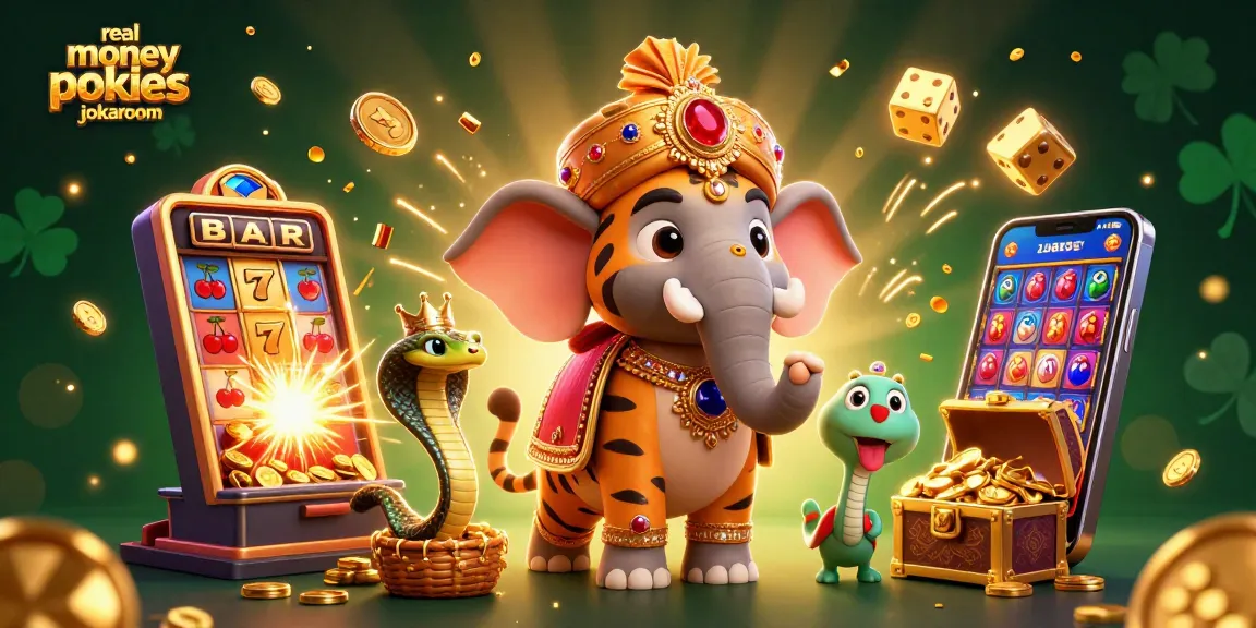 Experience the thrill of real money pokies jokaroom with colorful slot machines and enchanting characters.