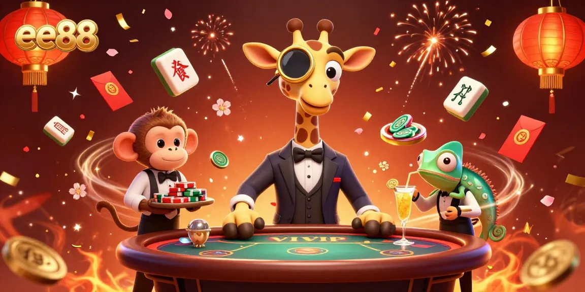 Experience thrilling moments at ee88 with a high-roller giraffe and exciting casino atmosphere