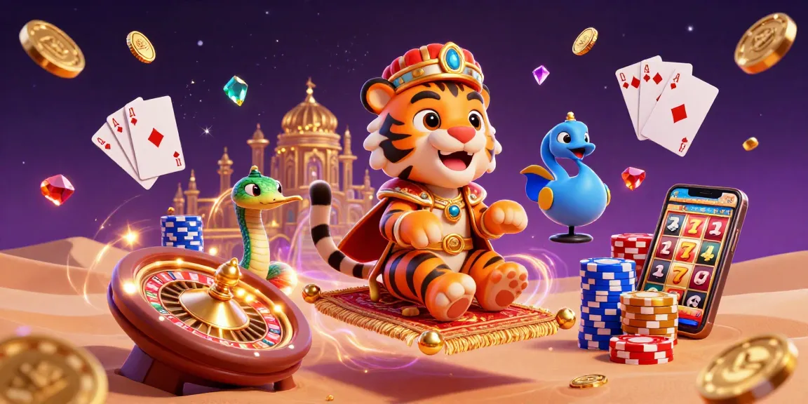 Play HITCLUB for thrilling action with casino games and majestic visuals in an Arabian Nights scene.