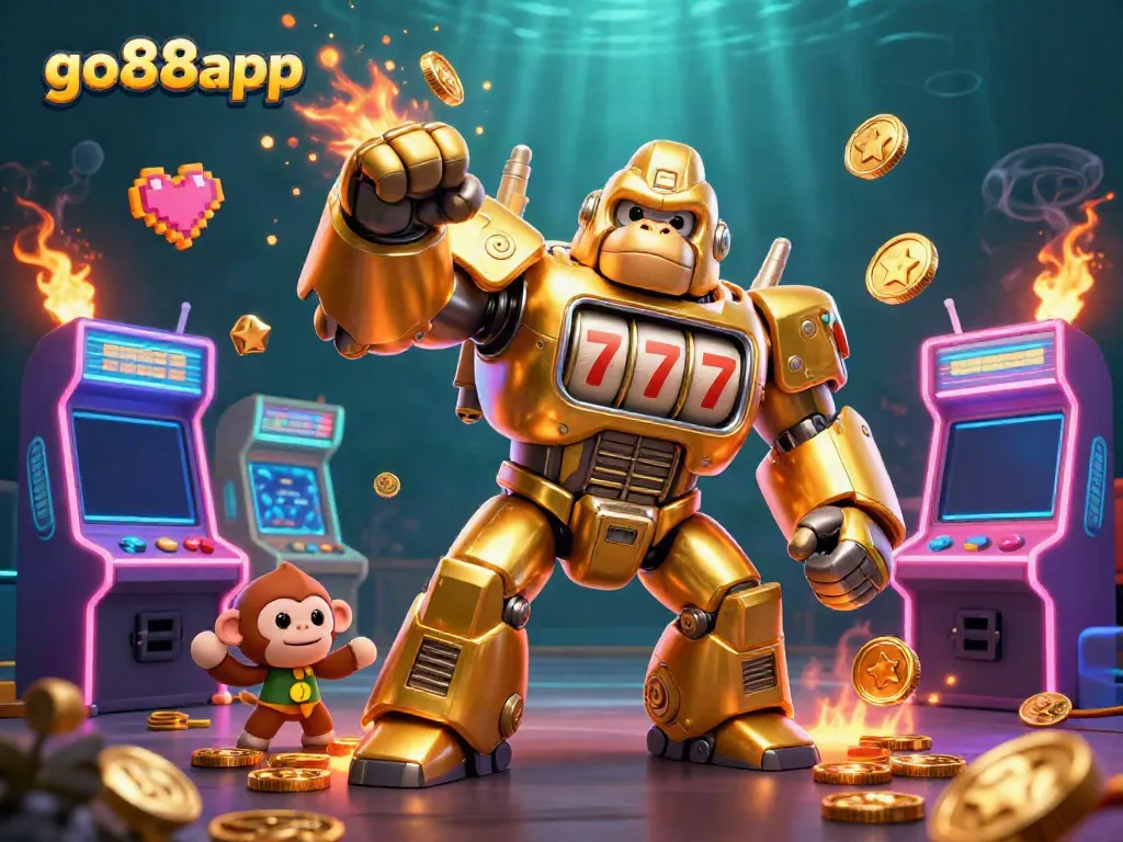 Engage with go88app's immersive gaming experience through a dynamic 3D casino scene.